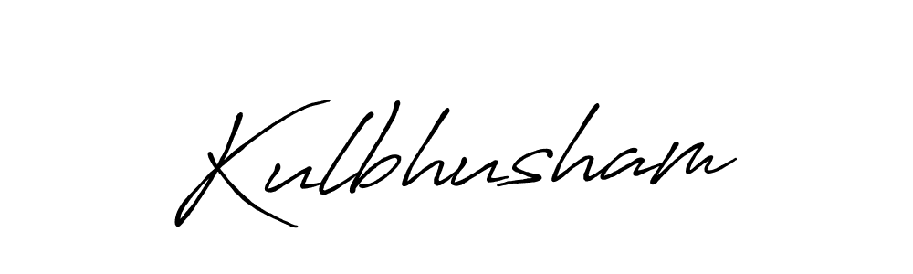 Kulbhusham stylish signature style. Best Handwritten Sign (Antro_Vectra_Bolder) for my name. Handwritten Signature Collection Ideas for my name Kulbhusham. Kulbhusham signature style 7 images and pictures png