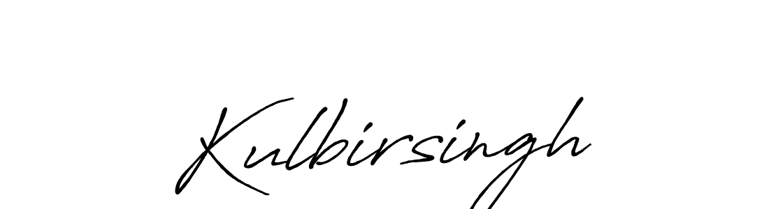 Design your own signature with our free online signature maker. With this signature software, you can create a handwritten (Antro_Vectra_Bolder) signature for name Kulbirsingh. Kulbirsingh signature style 7 images and pictures png