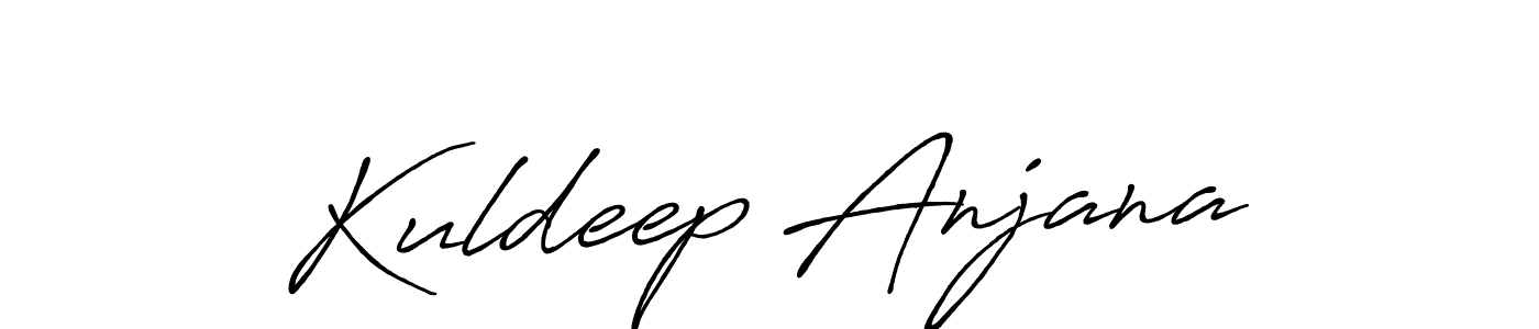 Design your own signature with our free online signature maker. With this signature software, you can create a handwritten (Antro_Vectra_Bolder) signature for name Kuldeep Anjana. Kuldeep Anjana signature style 7 images and pictures png