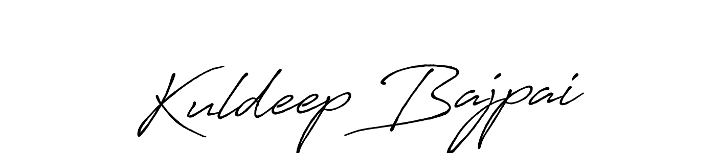 It looks lik you need a new signature style for name Kuldeep Bajpai. Design unique handwritten (Antro_Vectra_Bolder) signature with our free signature maker in just a few clicks. Kuldeep Bajpai signature style 7 images and pictures png