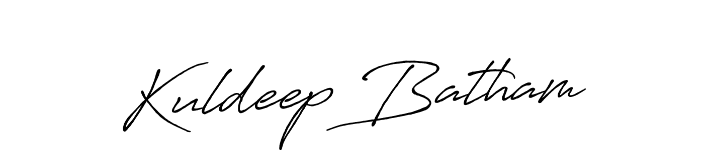 Use a signature maker to create a handwritten signature online. With this signature software, you can design (Antro_Vectra_Bolder) your own signature for name Kuldeep Batham. Kuldeep Batham signature style 7 images and pictures png