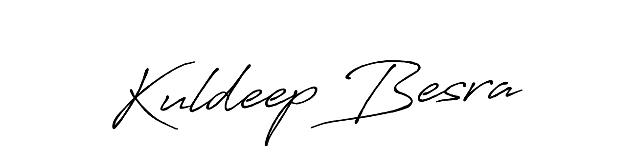 Design your own signature with our free online signature maker. With this signature software, you can create a handwritten (Antro_Vectra_Bolder) signature for name Kuldeep Besra. Kuldeep Besra signature style 7 images and pictures png
