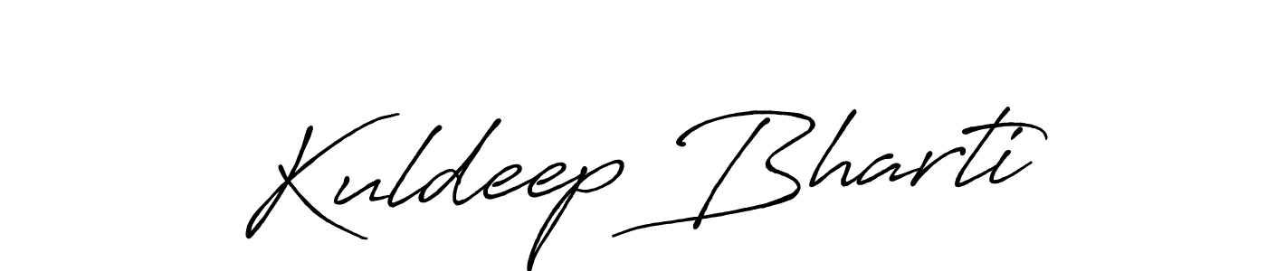 It looks lik you need a new signature style for name Kuldeep Bharti. Design unique handwritten (Antro_Vectra_Bolder) signature with our free signature maker in just a few clicks. Kuldeep Bharti signature style 7 images and pictures png