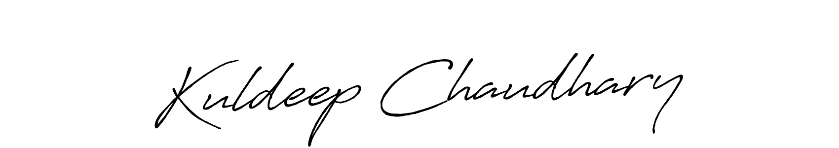 How to make Kuldeep Chaudhary name signature. Use Antro_Vectra_Bolder style for creating short signs online. This is the latest handwritten sign. Kuldeep Chaudhary signature style 7 images and pictures png