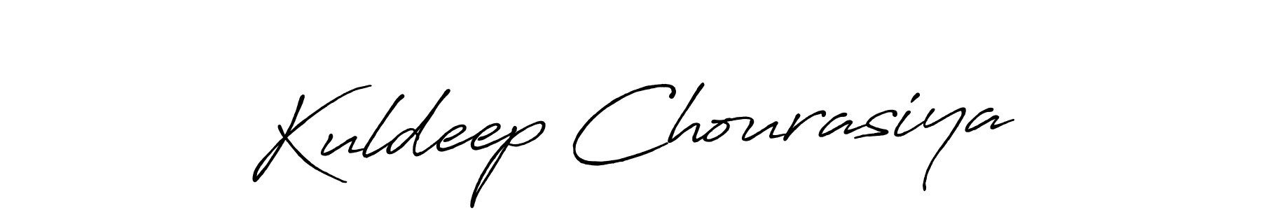 Make a beautiful signature design for name Kuldeep Chourasiya. With this signature (Antro_Vectra_Bolder) style, you can create a handwritten signature for free. Kuldeep Chourasiya signature style 7 images and pictures png