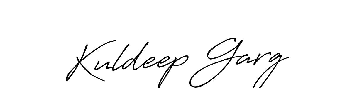 Design your own signature with our free online signature maker. With this signature software, you can create a handwritten (Antro_Vectra_Bolder) signature for name Kuldeep Garg. Kuldeep Garg signature style 7 images and pictures png