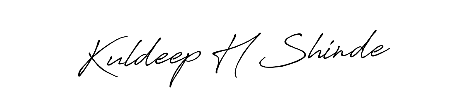 How to make Kuldeep H Shinde signature? Antro_Vectra_Bolder is a professional autograph style. Create handwritten signature for Kuldeep H Shinde name. Kuldeep H Shinde signature style 7 images and pictures png
