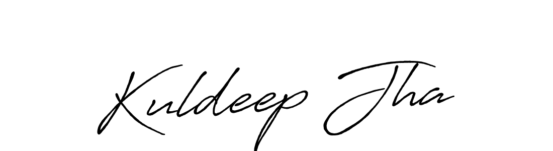 Also we have Kuldeep Jha name is the best signature style. Create professional handwritten signature collection using Antro_Vectra_Bolder autograph style. Kuldeep Jha signature style 7 images and pictures png