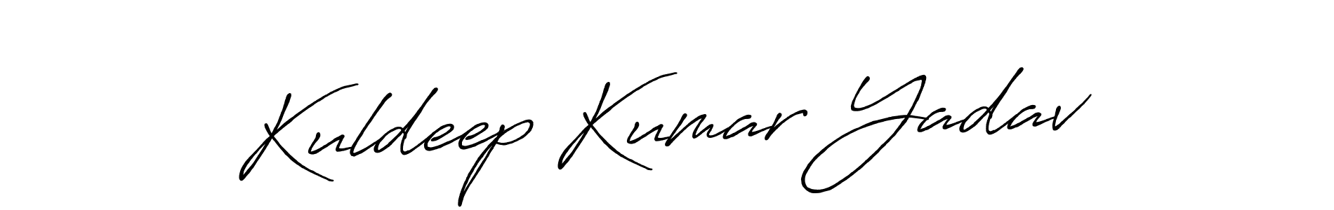 Design your own signature with our free online signature maker. With this signature software, you can create a handwritten (Antro_Vectra_Bolder) signature for name Kuldeep Kumar Yadav. Kuldeep Kumar Yadav signature style 7 images and pictures png