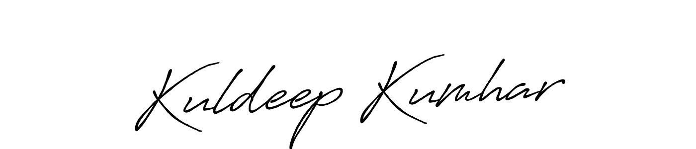 Use a signature maker to create a handwritten signature online. With this signature software, you can design (Antro_Vectra_Bolder) your own signature for name Kuldeep Kumhar. Kuldeep Kumhar signature style 7 images and pictures png