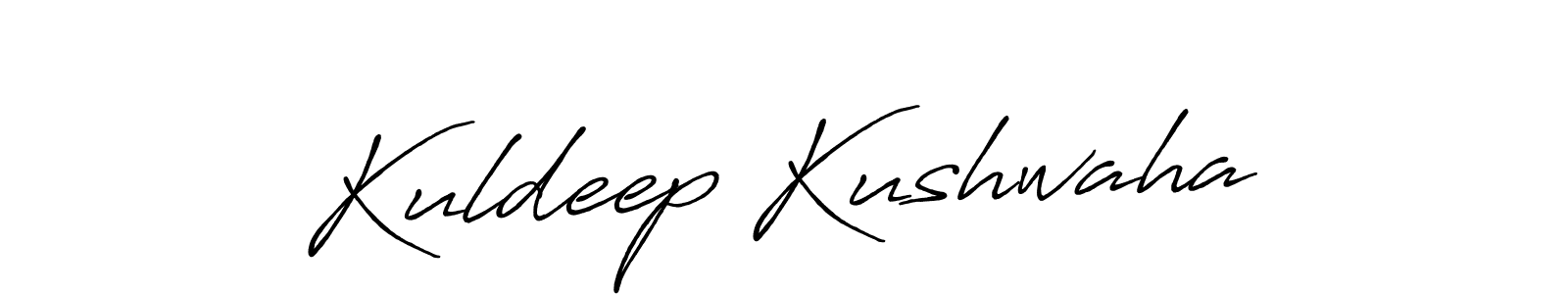 Also we have Kuldeep Kushwaha name is the best signature style. Create professional handwritten signature collection using Antro_Vectra_Bolder autograph style. Kuldeep Kushwaha signature style 7 images and pictures png