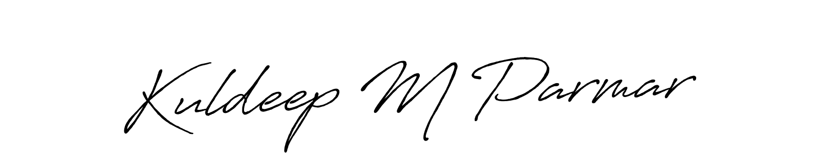 Use a signature maker to create a handwritten signature online. With this signature software, you can design (Antro_Vectra_Bolder) your own signature for name Kuldeep M Parmar. Kuldeep M Parmar signature style 7 images and pictures png