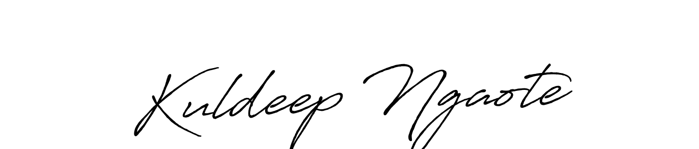 Create a beautiful signature design for name Kuldeep Ngaote. With this signature (Antro_Vectra_Bolder) fonts, you can make a handwritten signature for free. Kuldeep Ngaote signature style 7 images and pictures png