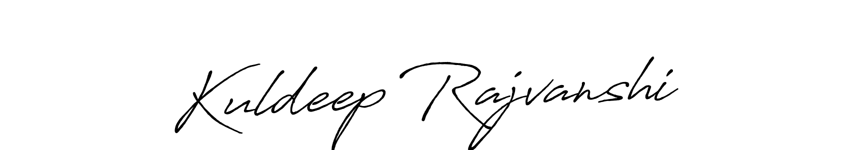 Design your own signature with our free online signature maker. With this signature software, you can create a handwritten (Antro_Vectra_Bolder) signature for name Kuldeep Rajvanshi. Kuldeep Rajvanshi signature style 7 images and pictures png