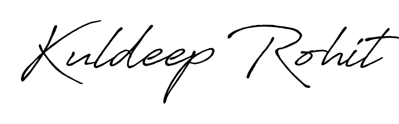 The Antro_Vectra_Bolder signature style provides a bold statement for name Kuldeep Rohit. Designed for business owners, executives, and leaders. Kuldeep Rohit signature style 7 images and pictures png