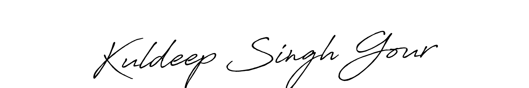 How to make Kuldeep Singh Gour signature? Antro_Vectra_Bolder is a professional autograph style. Create handwritten signature for Kuldeep Singh Gour name. Kuldeep Singh Gour signature style 7 images and pictures png