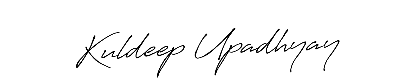 Kuldeep Upadhyay stylish signature style. Best Handwritten Sign (Antro_Vectra_Bolder) for my name. Handwritten Signature Collection Ideas for my name Kuldeep Upadhyay. Kuldeep Upadhyay signature style 7 images and pictures png