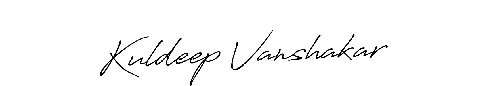 Also we have Kuldeep Vanshakar name is the best signature style. Create professional handwritten signature collection using Antro_Vectra_Bolder autograph style. Kuldeep Vanshakar signature style 7 images and pictures png