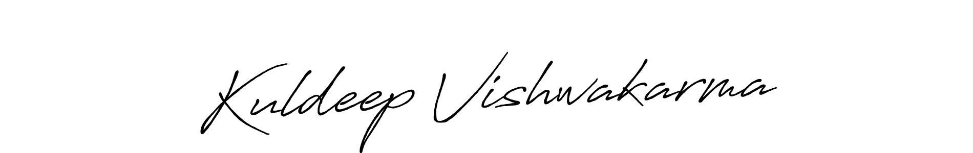 Also we have Kuldeep Vishwakarma name is the best signature style. Create professional handwritten signature collection using Antro_Vectra_Bolder autograph style. Kuldeep Vishwakarma signature style 7 images and pictures png