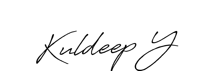 It looks lik you need a new signature style for name Kuldeep Y. Design unique handwritten (Antro_Vectra_Bolder) signature with our free signature maker in just a few clicks. Kuldeep Y signature style 7 images and pictures png
