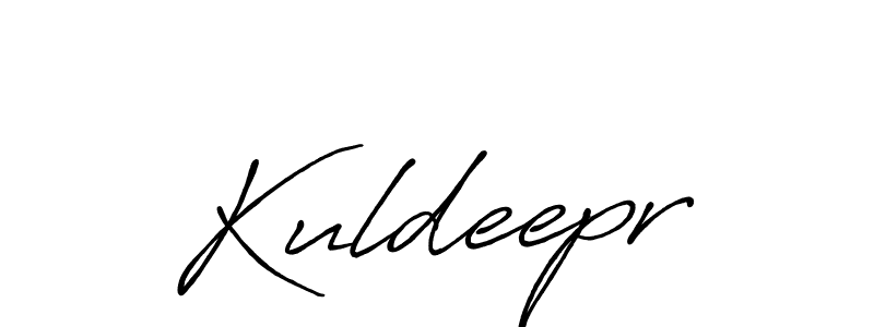 How to make Kuldeepr name signature. Use Antro_Vectra_Bolder style for creating short signs online. This is the latest handwritten sign. Kuldeepr signature style 7 images and pictures png