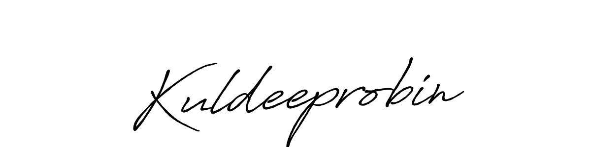 Kuldeeprobin stylish signature style. Best Handwritten Sign (Antro_Vectra_Bolder) for my name. Handwritten Signature Collection Ideas for my name Kuldeeprobin. Kuldeeprobin signature style 7 images and pictures png