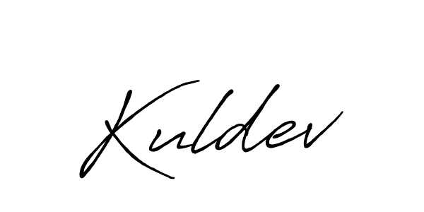 How to make Kuldev signature? Antro_Vectra_Bolder is a professional autograph style. Create handwritten signature for Kuldev name. Kuldev signature style 7 images and pictures png