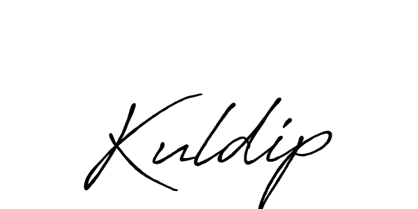Make a beautiful signature design for name Kuldip. With this signature (Antro_Vectra_Bolder) style, you can create a handwritten signature for free. Kuldip signature style 7 images and pictures png
