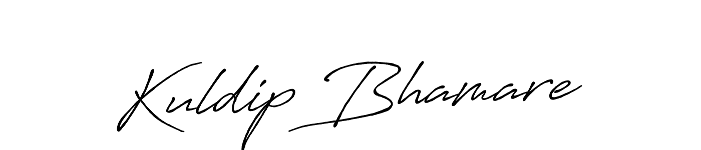 You should practise on your own different ways (Antro_Vectra_Bolder) to write your name (Kuldip Bhamare) in signature. don't let someone else do it for you. Kuldip Bhamare signature style 7 images and pictures png