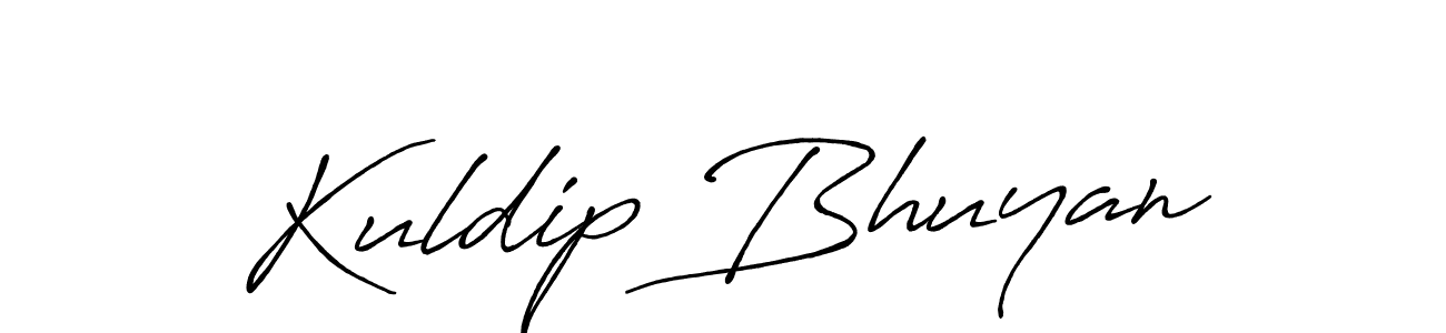 Kuldip Bhuyan stylish signature style. Best Handwritten Sign (Antro_Vectra_Bolder) for my name. Handwritten Signature Collection Ideas for my name Kuldip Bhuyan. Kuldip Bhuyan signature style 7 images and pictures png