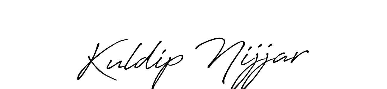 Antro_Vectra_Bolder is a professional signature style that is perfect for those who want to add a touch of class to their signature. It is also a great choice for those who want to make their signature more unique. Get Kuldip Nijjar name to fancy signature for free. Kuldip Nijjar signature style 7 images and pictures png