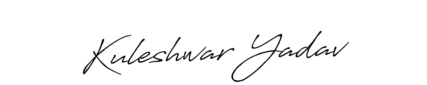 Kuleshwar Yadav stylish signature style. Best Handwritten Sign (Antro_Vectra_Bolder) for my name. Handwritten Signature Collection Ideas for my name Kuleshwar Yadav. Kuleshwar Yadav signature style 7 images and pictures png