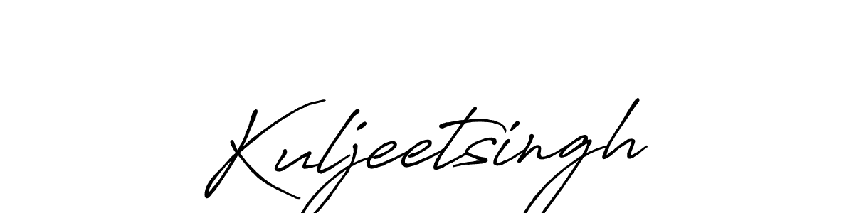 Kuljeetsingh stylish signature style. Best Handwritten Sign (Antro_Vectra_Bolder) for my name. Handwritten Signature Collection Ideas for my name Kuljeetsingh. Kuljeetsingh signature style 7 images and pictures png