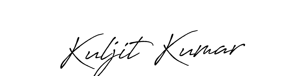 Make a beautiful signature design for name Kuljit Kumar. With this signature (Antro_Vectra_Bolder) style, you can create a handwritten signature for free. Kuljit Kumar signature style 7 images and pictures png