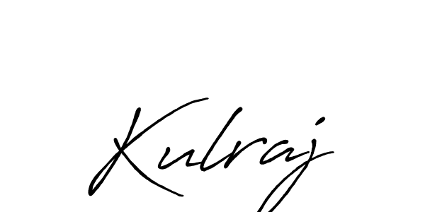 Create a beautiful signature design for name Kulraj. With this signature (Antro_Vectra_Bolder) fonts, you can make a handwritten signature for free. Kulraj signature style 7 images and pictures png