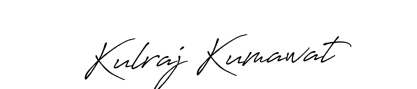 The best way (Antro_Vectra_Bolder) to make a short signature is to pick only two or three words in your name. The name Kulraj Kumawat include a total of six letters. For converting this name. Kulraj Kumawat signature style 7 images and pictures png