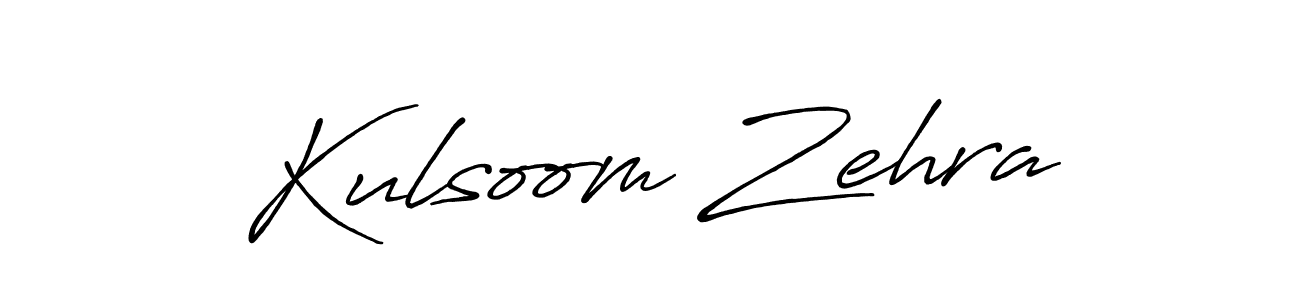 Kulsoom Zehra stylish signature style. Best Handwritten Sign (Antro_Vectra_Bolder) for my name. Handwritten Signature Collection Ideas for my name Kulsoom Zehra. Kulsoom Zehra signature style 7 images and pictures png