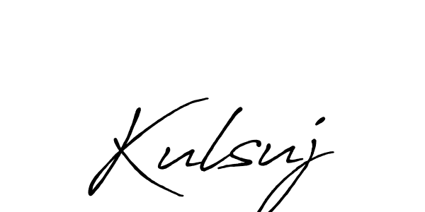 Create a beautiful signature design for name Kulsuj. With this signature (Antro_Vectra_Bolder) fonts, you can make a handwritten signature for free. Kulsuj signature style 7 images and pictures png