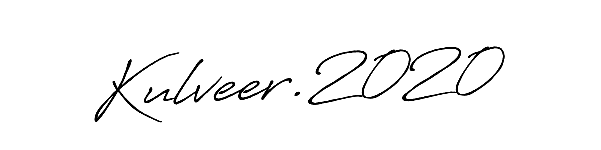 Kulveer.2020 stylish signature style. Best Handwritten Sign (Antro_Vectra_Bolder) for my name. Handwritten Signature Collection Ideas for my name Kulveer.2020. Kulveer.2020 signature style 7 images and pictures png