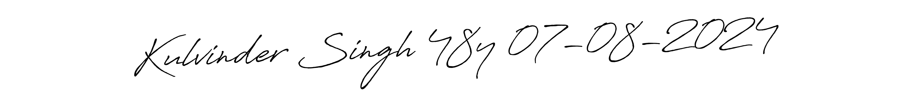 Make a beautiful signature design for name Kulvinder Singh 48y 07-08-2024. Use this online signature maker to create a handwritten signature for free. Kulvinder Singh 48y 07-08-2024 signature style 7 images and pictures png