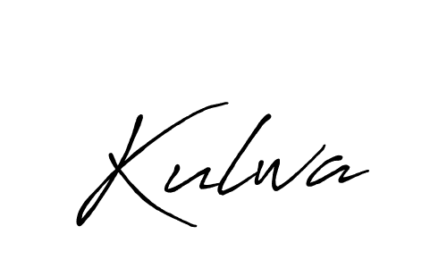 Use a signature maker to create a handwritten signature online. With this signature software, you can design (Antro_Vectra_Bolder) your own signature for name Kulwa. Kulwa signature style 7 images and pictures png