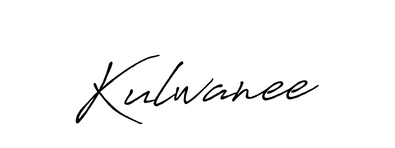 Use a signature maker to create a handwritten signature online. With this signature software, you can design (Antro_Vectra_Bolder) your own signature for name Kulwanee. Kulwanee signature style 7 images and pictures png