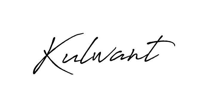 Also we have Kulwant name is the best signature style. Create professional handwritten signature collection using Antro_Vectra_Bolder autograph style. Kulwant signature style 7 images and pictures png