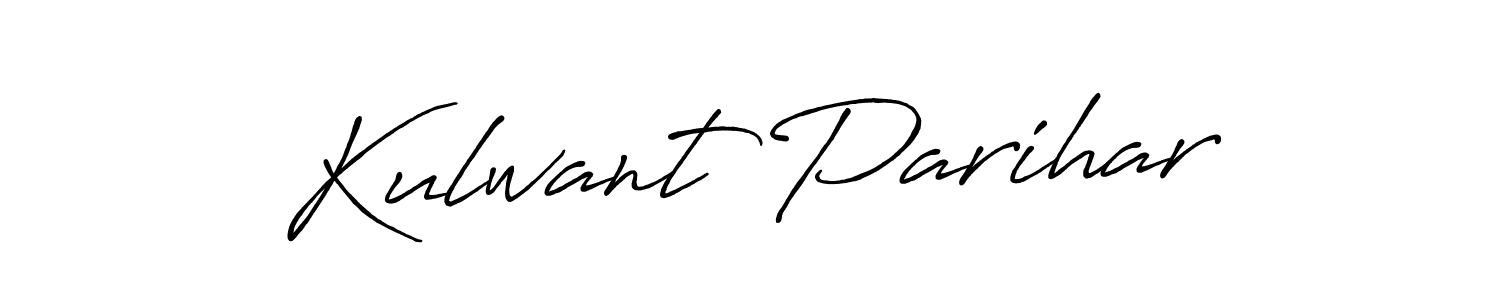 Create a beautiful signature design for name Kulwant Parihar. With this signature (Antro_Vectra_Bolder) fonts, you can make a handwritten signature for free. Kulwant Parihar signature style 7 images and pictures png