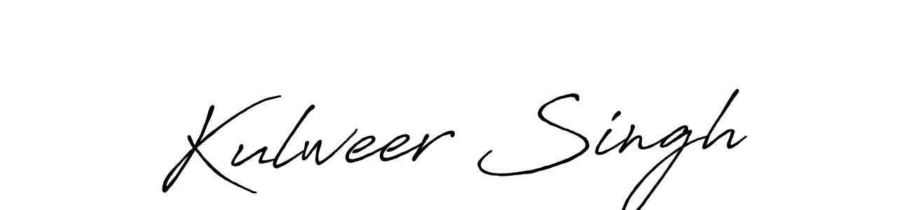 Use a signature maker to create a handwritten signature online. With this signature software, you can design (Antro_Vectra_Bolder) your own signature for name Kulweer Singh. Kulweer Singh signature style 7 images and pictures png