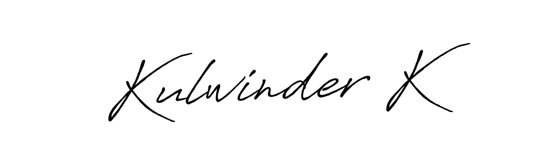 Make a short Kulwinder K signature style. Manage your documents anywhere anytime using Antro_Vectra_Bolder. Create and add eSignatures, submit forms, share and send files easily. Kulwinder K signature style 7 images and pictures png
