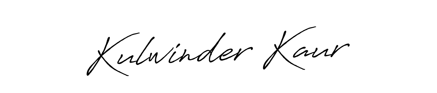 Use a signature maker to create a handwritten signature online. With this signature software, you can design (Antro_Vectra_Bolder) your own signature for name Kulwinder Kaur. Kulwinder Kaur signature style 7 images and pictures png