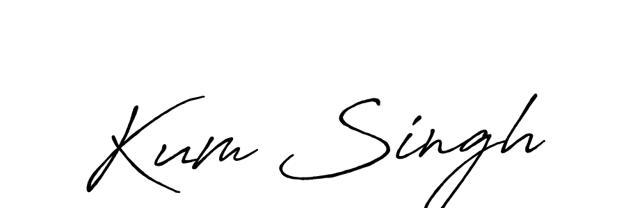 This is the best signature style for the Kum Singh name. Also you like these signature font (Antro_Vectra_Bolder). Mix name signature. Kum Singh signature style 7 images and pictures png