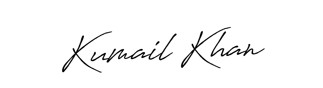 It looks lik you need a new signature style for name Kumail Khan. Design unique handwritten (Antro_Vectra_Bolder) signature with our free signature maker in just a few clicks. Kumail Khan signature style 7 images and pictures png