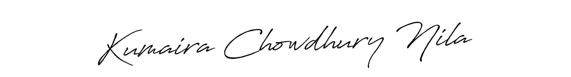 It looks lik you need a new signature style for name Kumaira Chowdhury Nila. Design unique handwritten (Antro_Vectra_Bolder) signature with our free signature maker in just a few clicks. Kumaira Chowdhury Nila signature style 7 images and pictures png